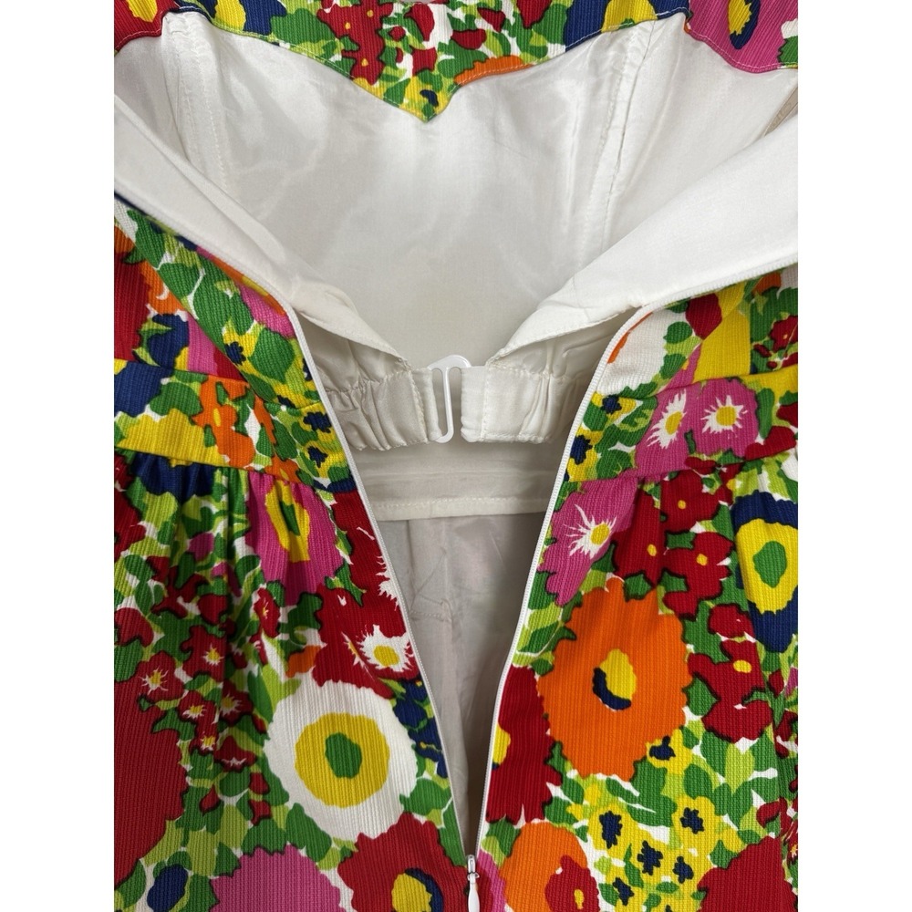 Shoshanna Women 4 Dress Floral Bloomcore Vibrant Pockets Luxury Resortwear Vacay - Picture 6 of 13